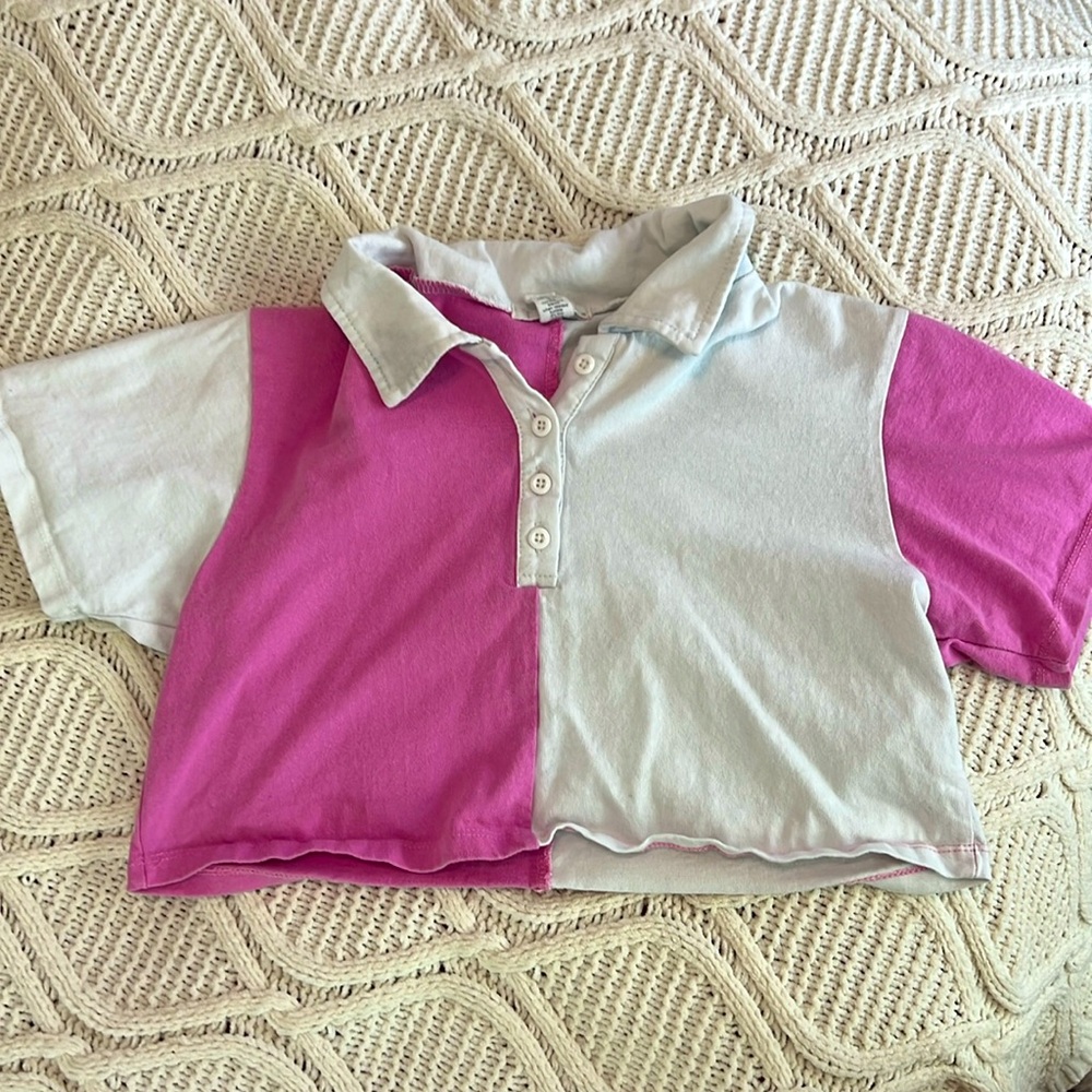 Tillys Button Crop Top - Picture 1 of 3